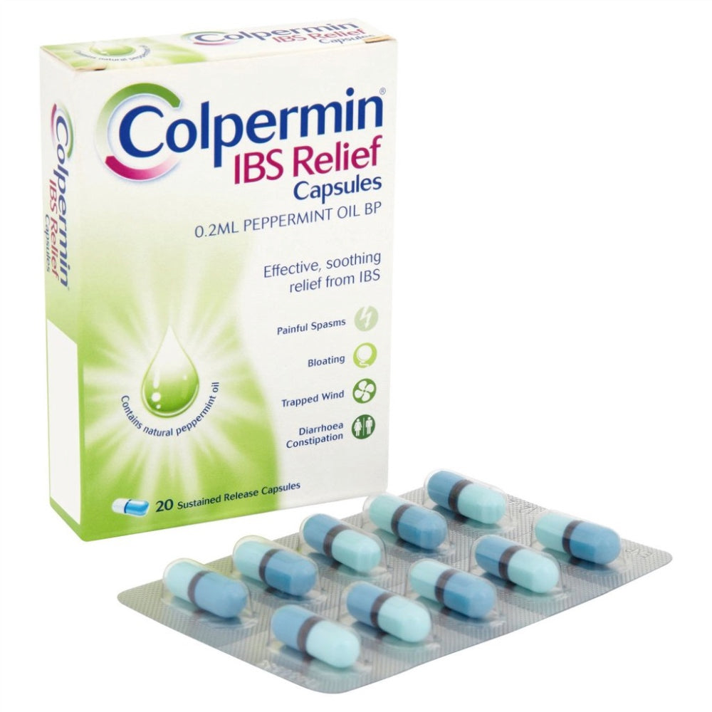 Peppermint Oil -Colpermin IBS Relief - Box of 20 – Marks Tey Pharmacy